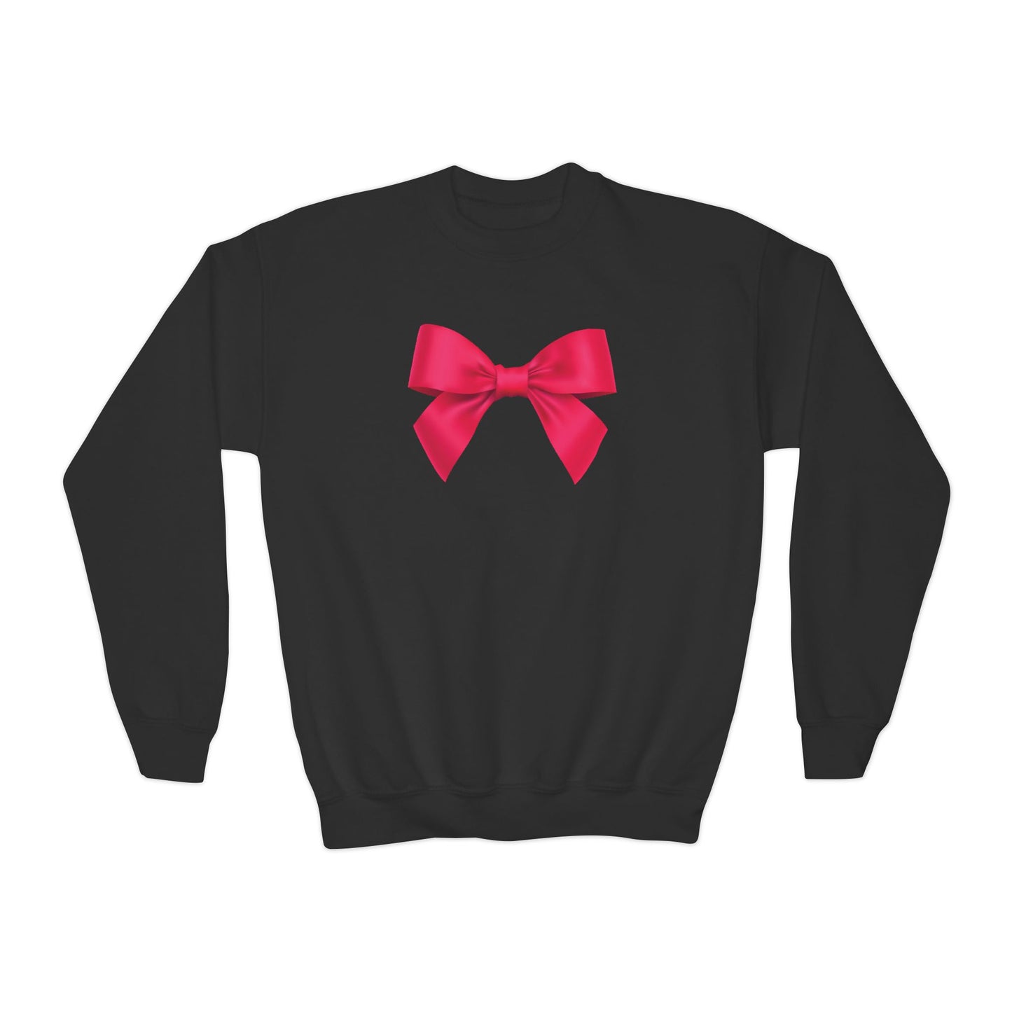 Hot Pink Bow Sweatshirt (Kids)