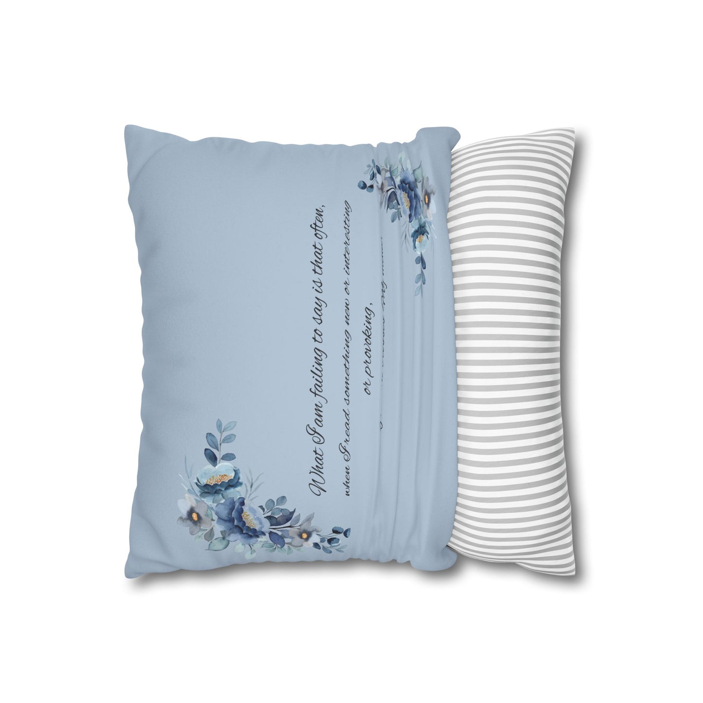 Whistledown Dream Pillow Case-Blue Suede