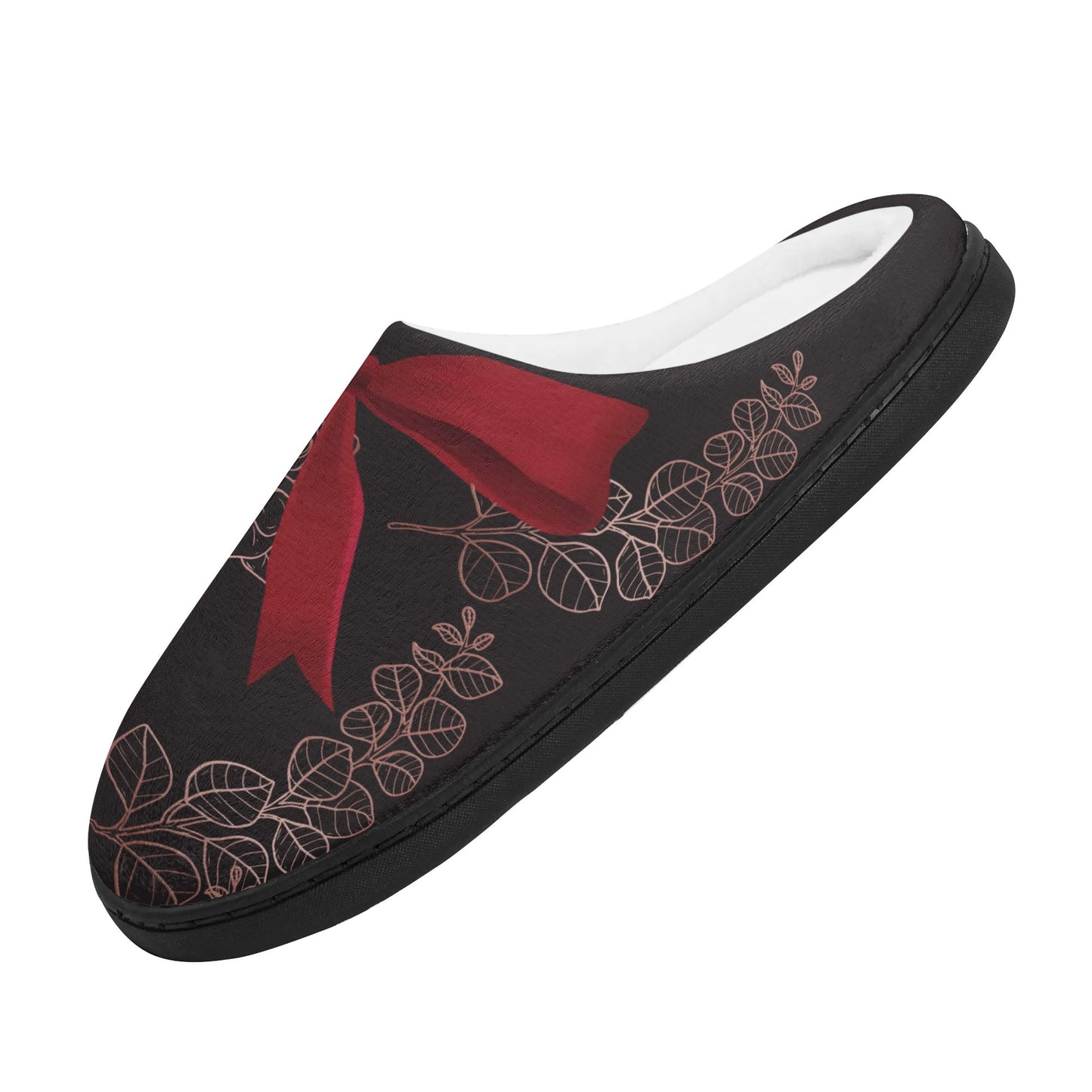 Whistledown Whisper Slippers-Red bow