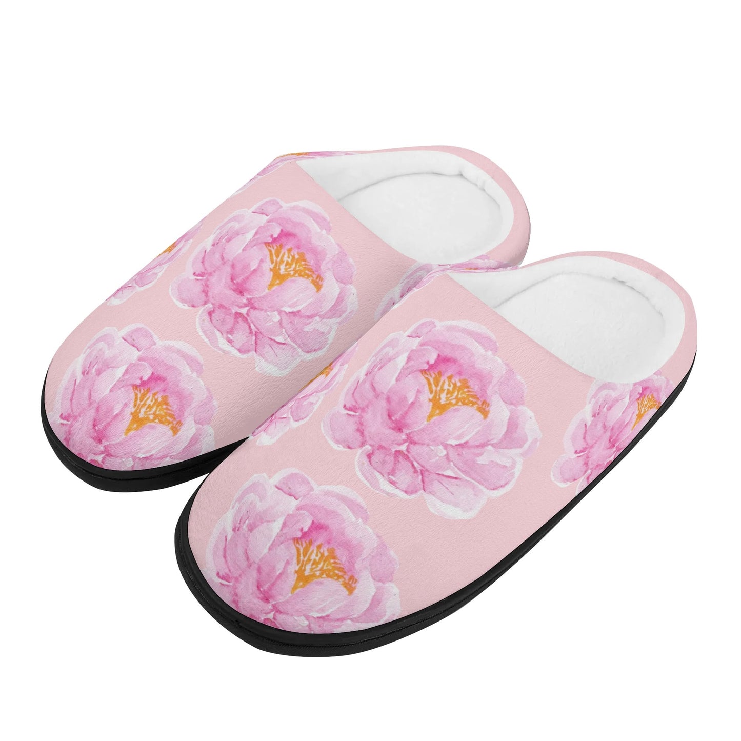 Whistledown Whisper Slippers-Pink Roses