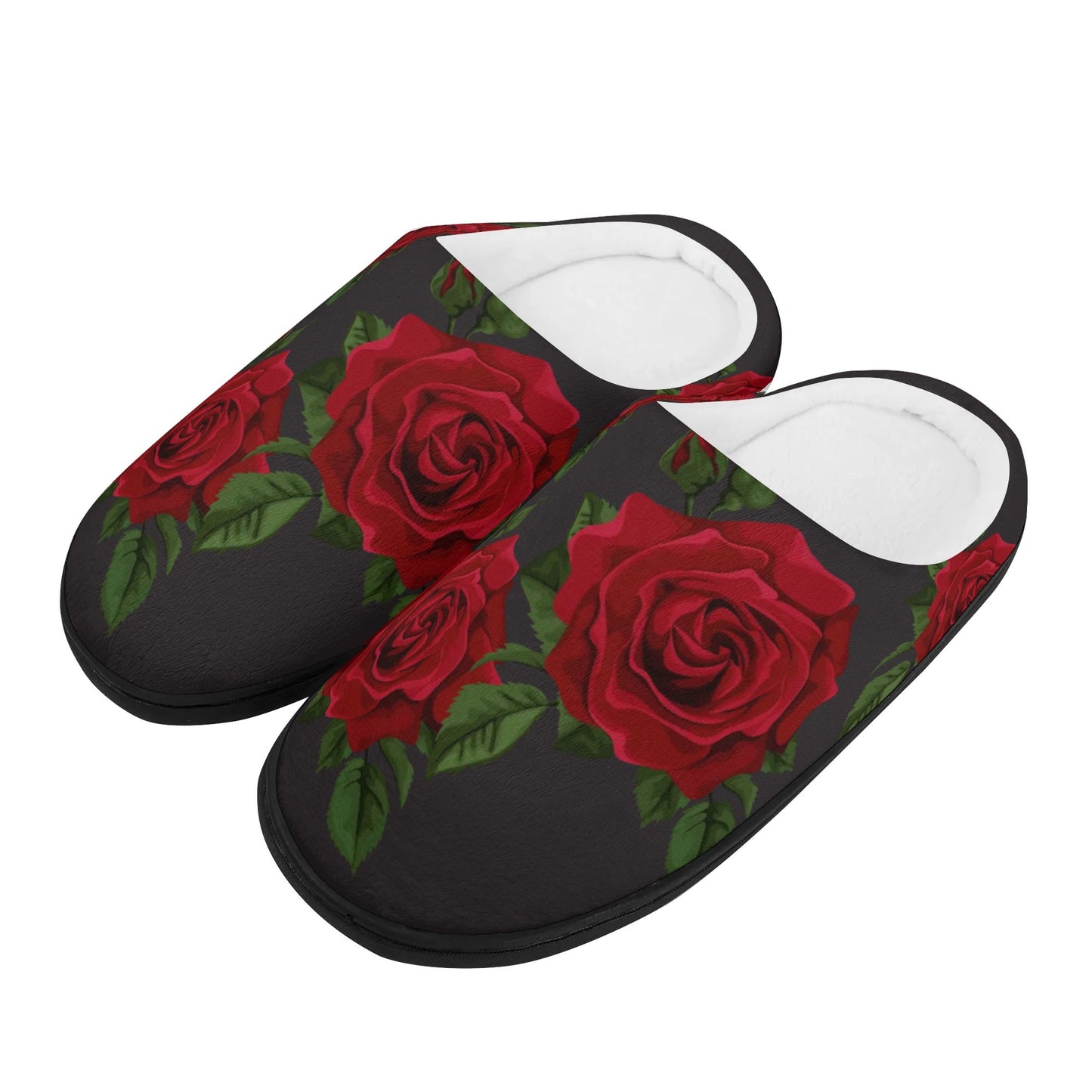 Whistledown Whisper Slippers-Red Roses