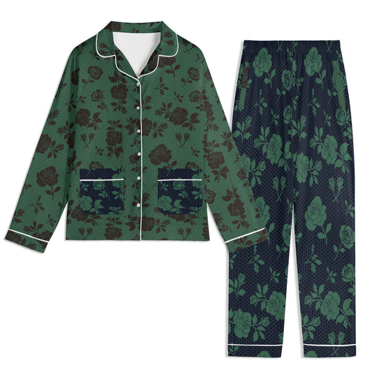 Blooming Nights PJ set-Emerald