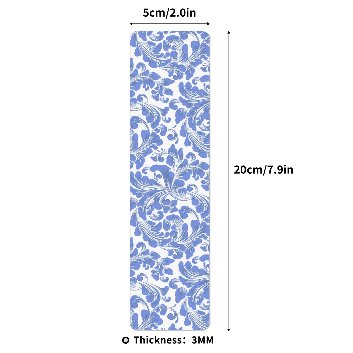 Blue Spiral Bookmark