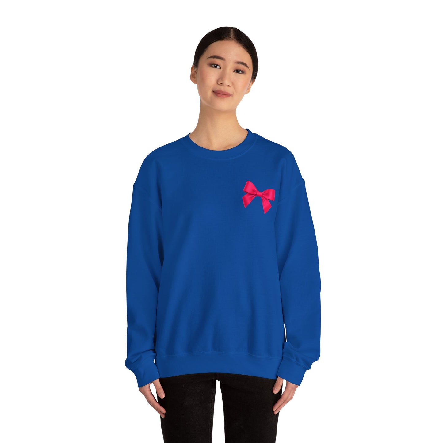 Hot Pink Bow Sweatshirt