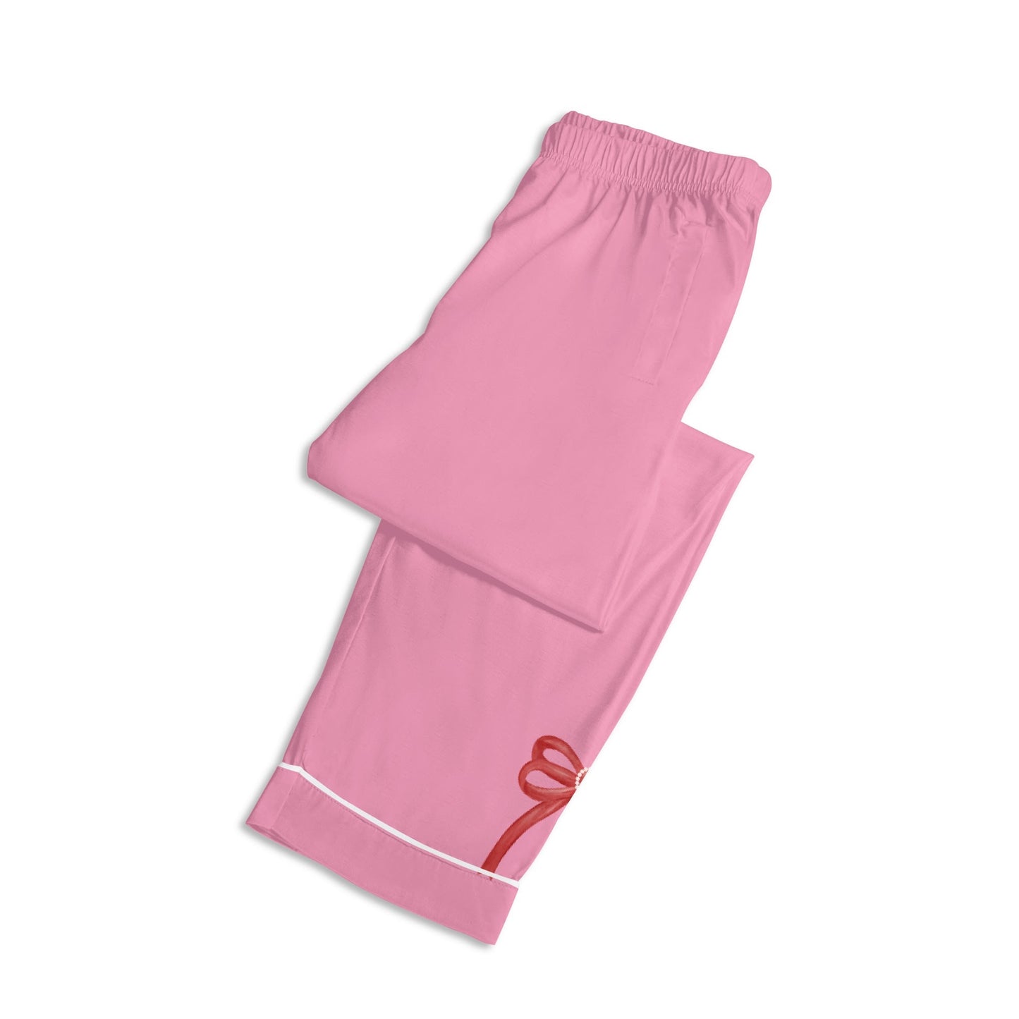 Bow Heart PJ set-Pink