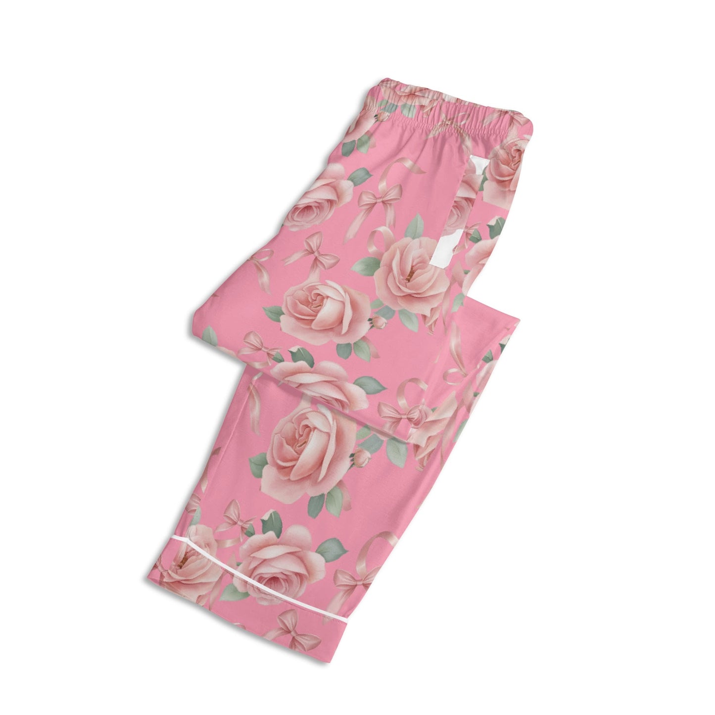 Blush Flowers & Bows PJ-Mom