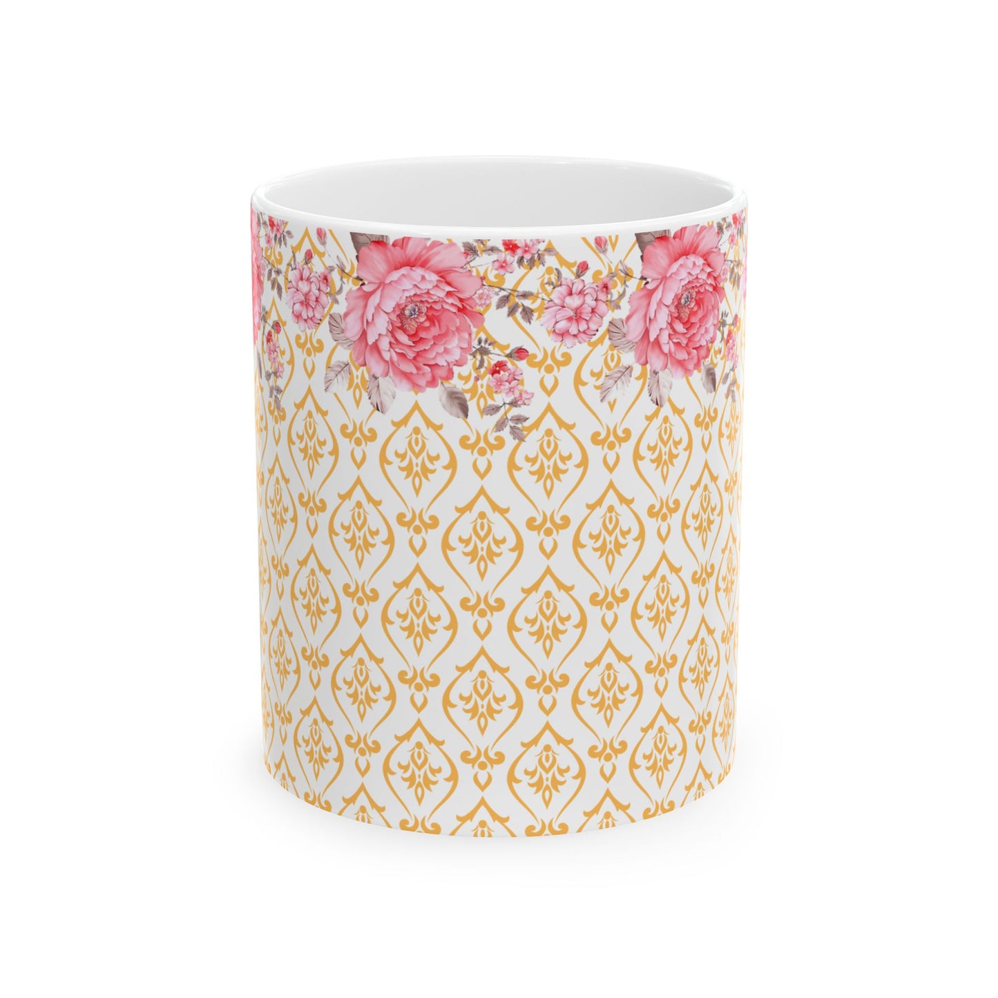 Yellow Floral Mug