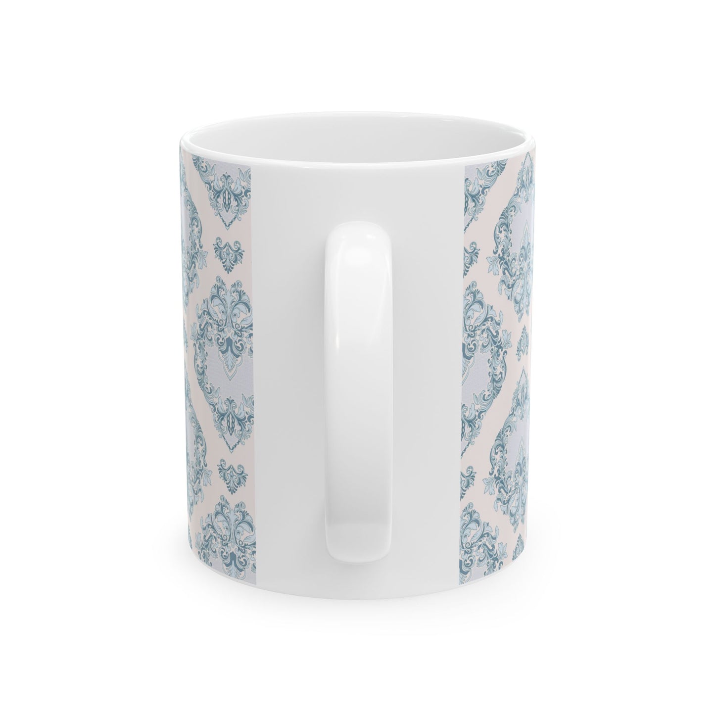 Blue Damask Mug