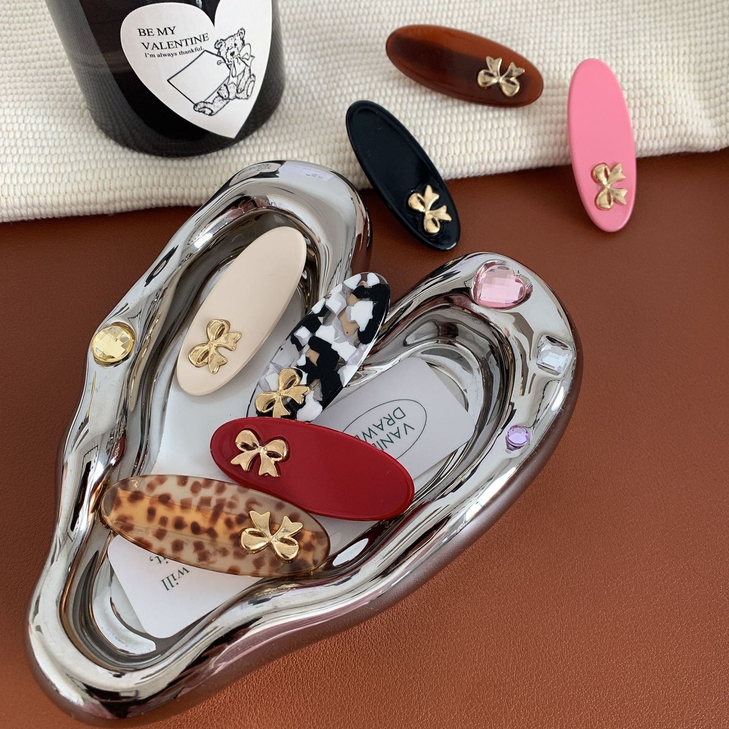 Bow Knot Acrylic Hair Clip