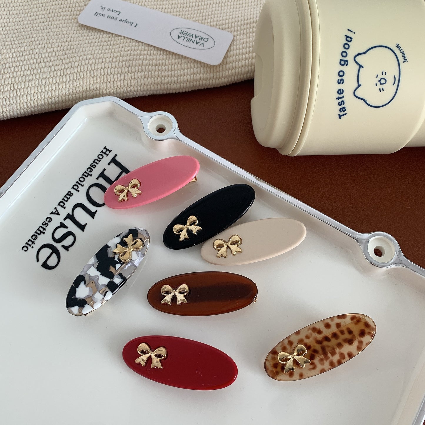 Bow Knot Acrylic Hair Clip