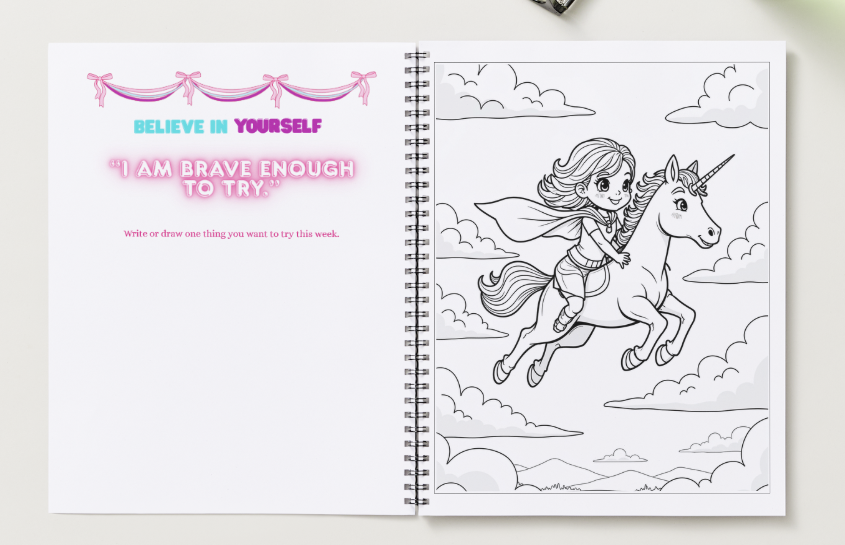 Bloom & Sparkle! Confidence and Character Building Workbook for Kids