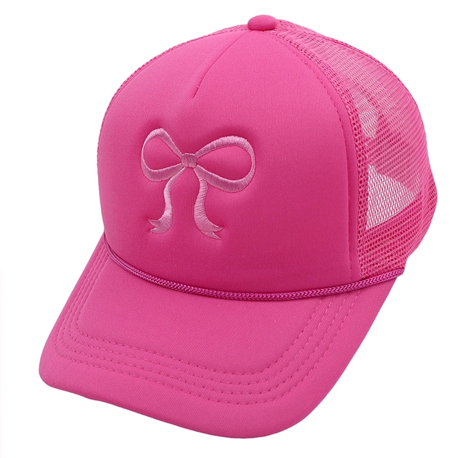 Bow Embroidery Cap
