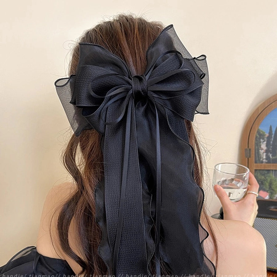 Bow Knot Cloth Hair Clip