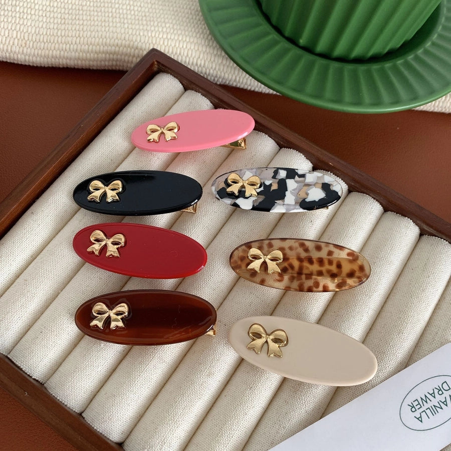 Bow Knot Acrylic Hair Clip