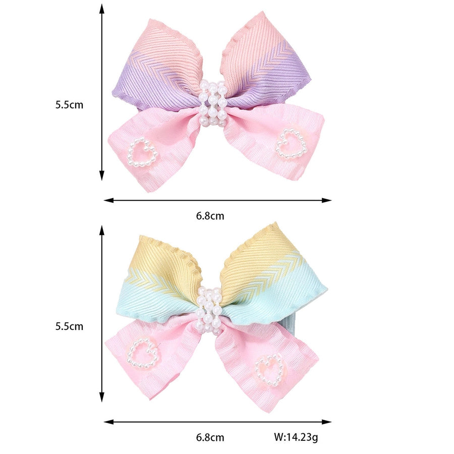 Bow and Bead Hair Clip