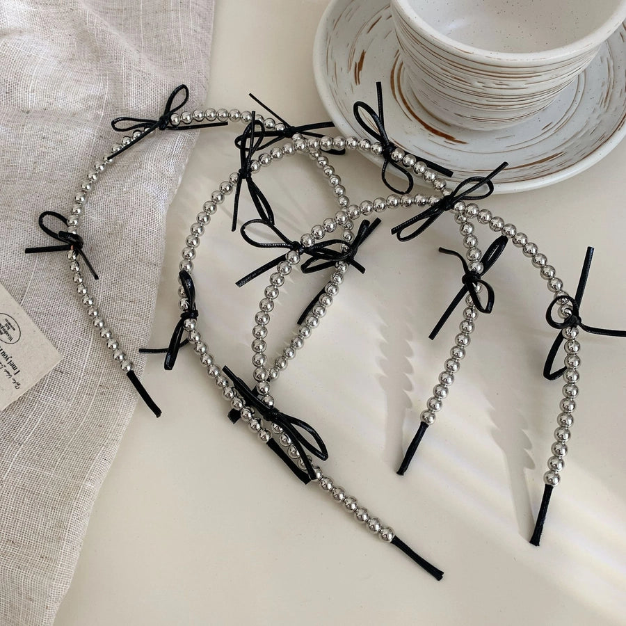 Bow Knot Bead Hair Band