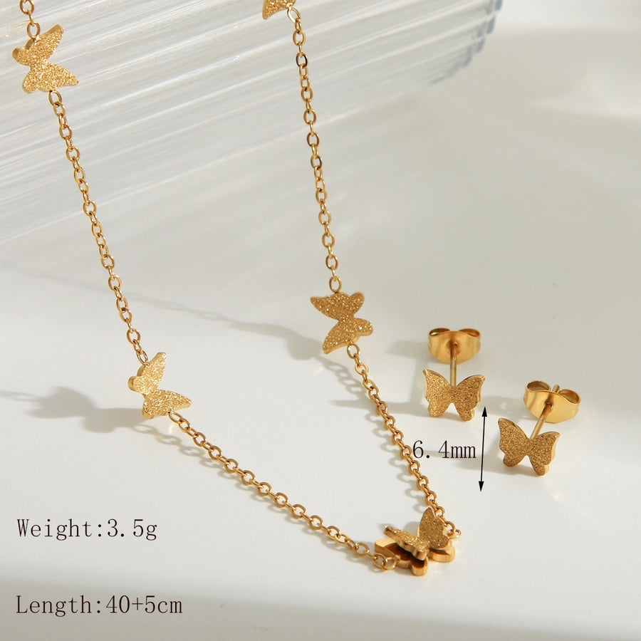 Gold Butterfly Collection (18K Gold Plated)