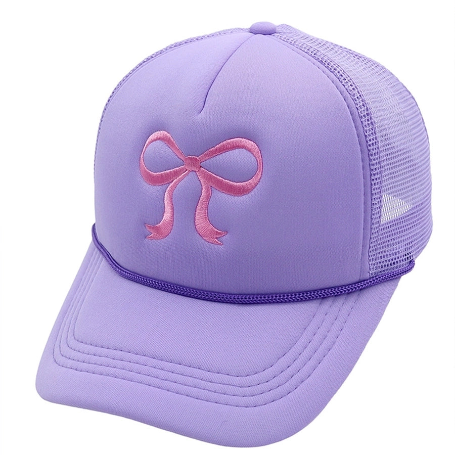 Bow Embroidery Cap
