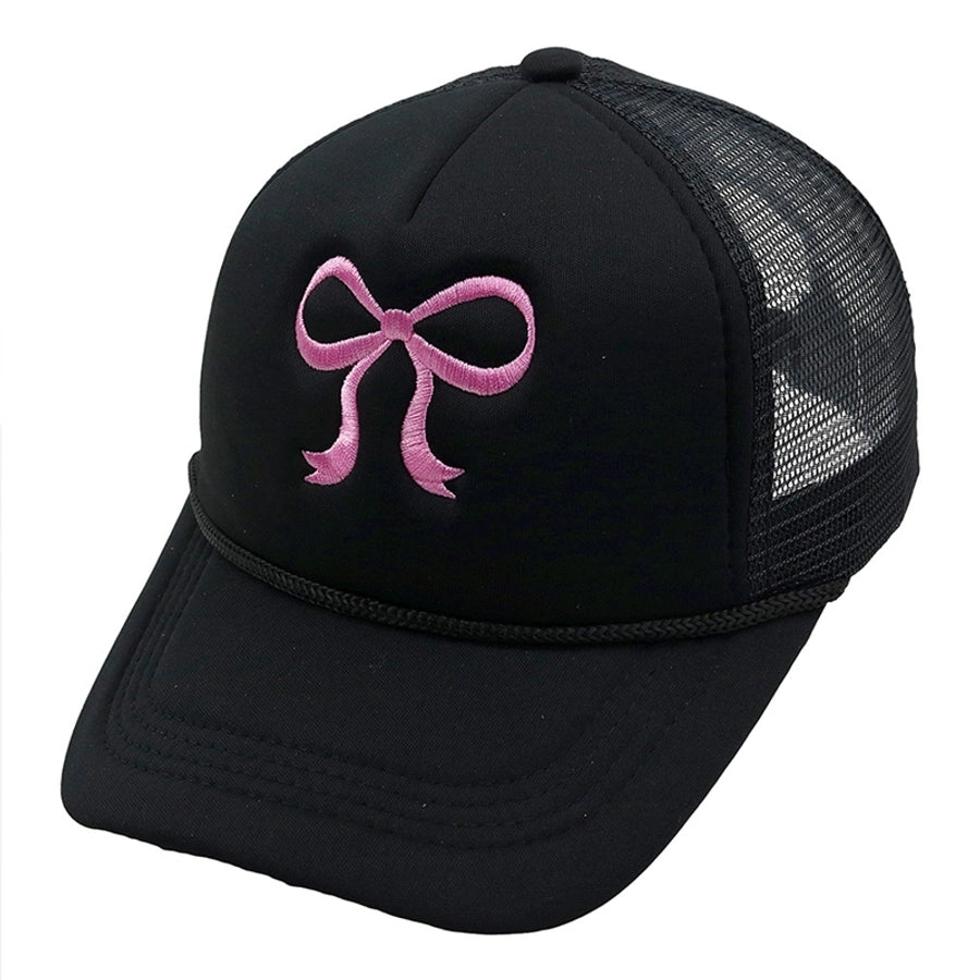 Bow Embroidery Cap