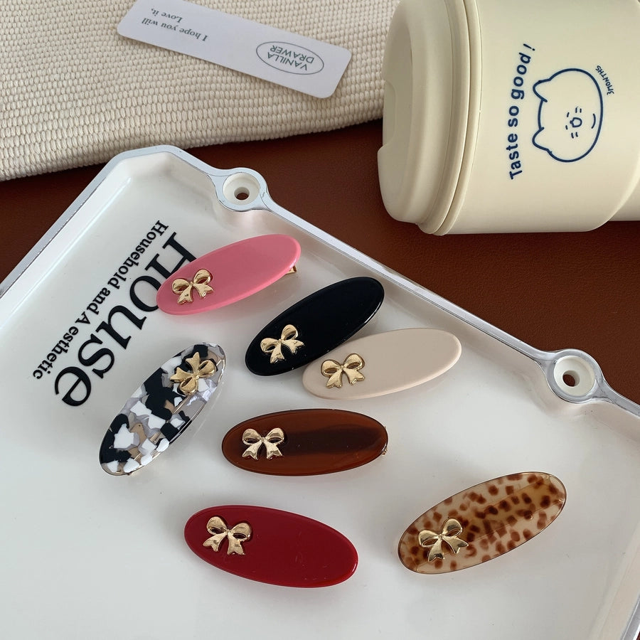 Bow Knot Acrylic Hair Clip