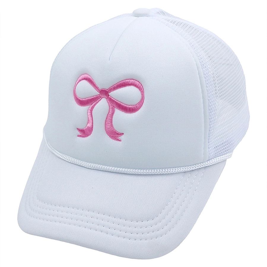 Bow Embroidery Cap
