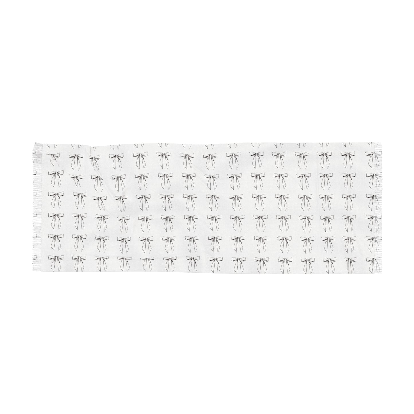 White Bow Scarf