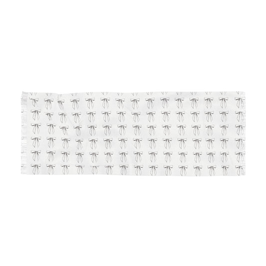 White Bow Scarf