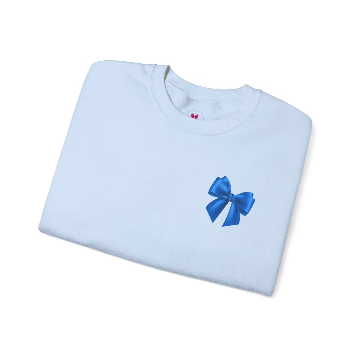 Blue Bow Sweatshirt