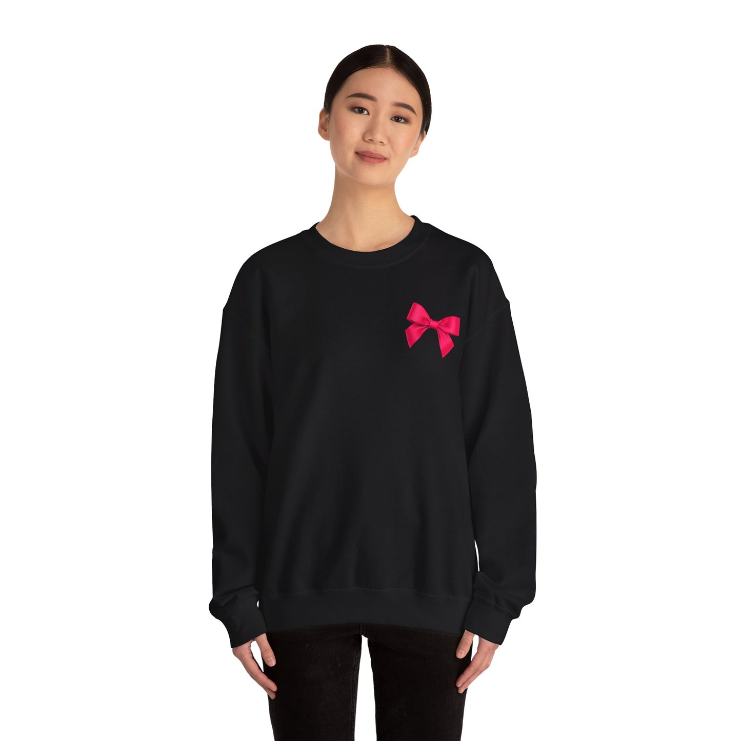 Hot Pink Bow Sweatshirt