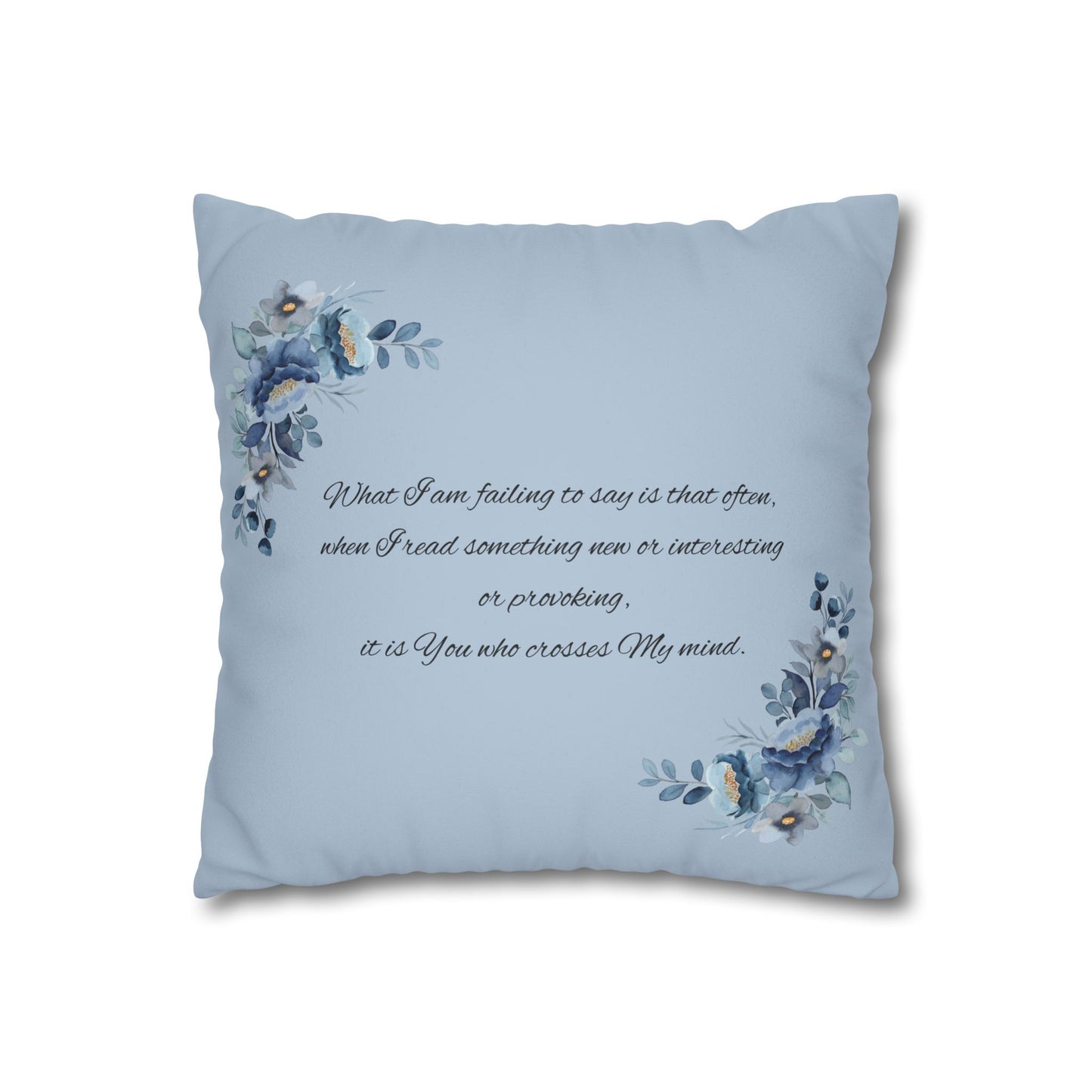 Whistledown Dream Pillow Case-Blue Suede