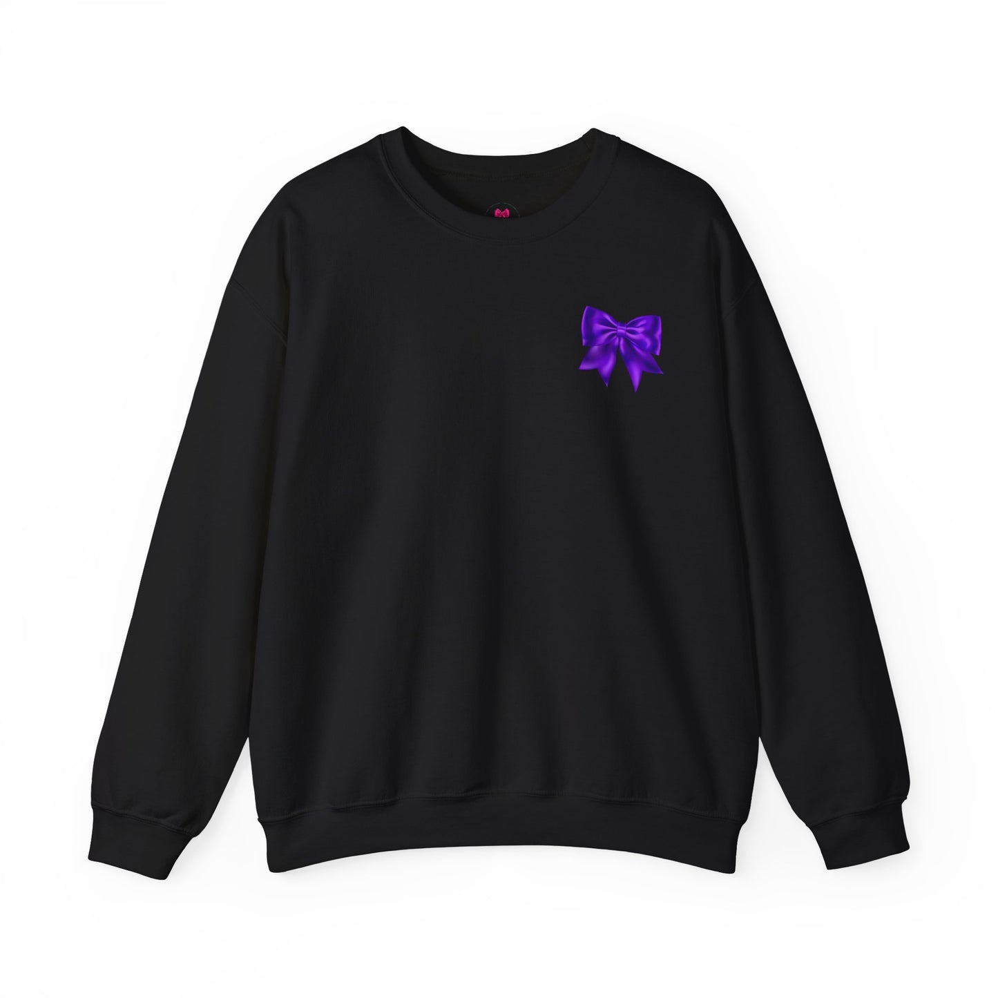 Purple Bow Sweatshirt
