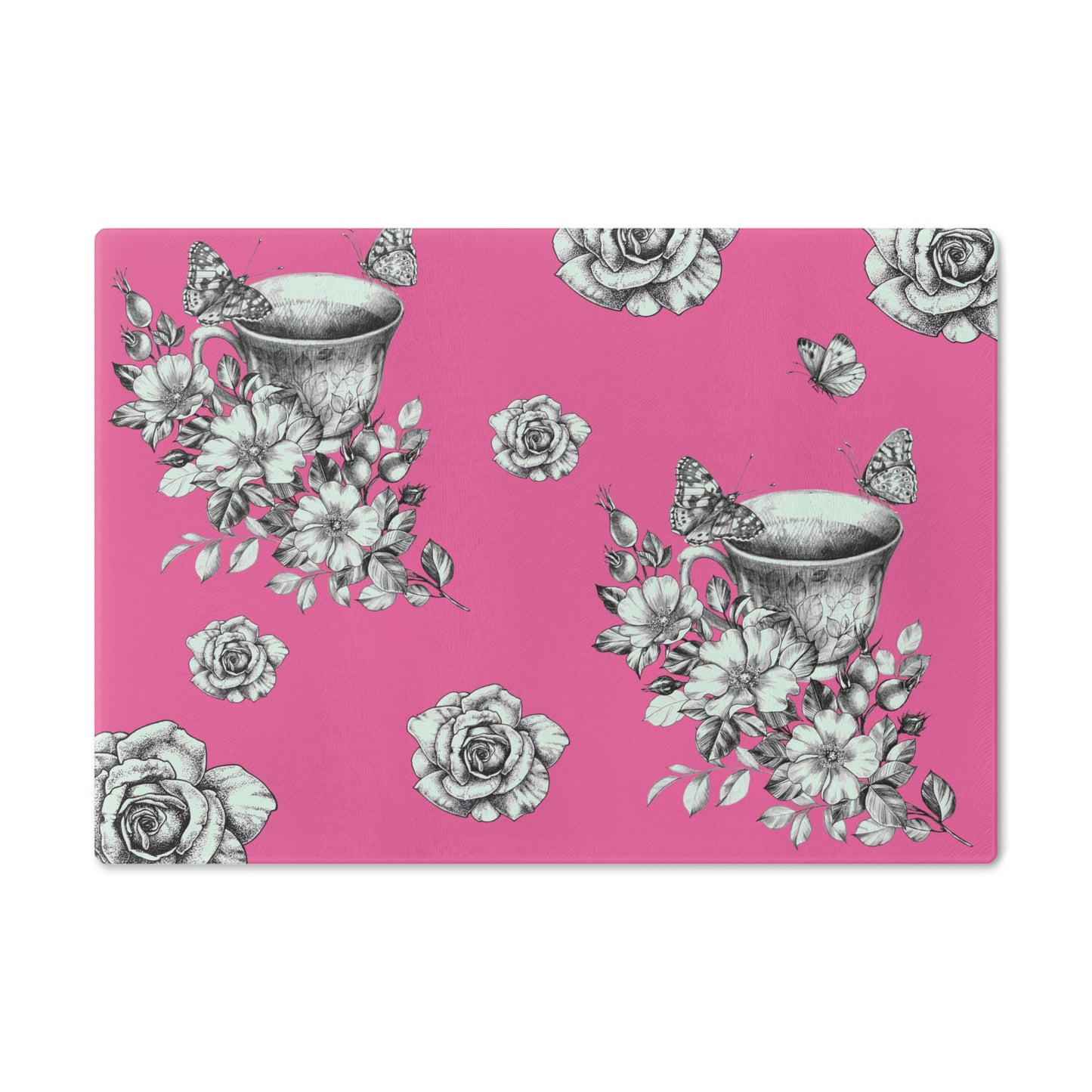 Vintage Teacup Cutting Board