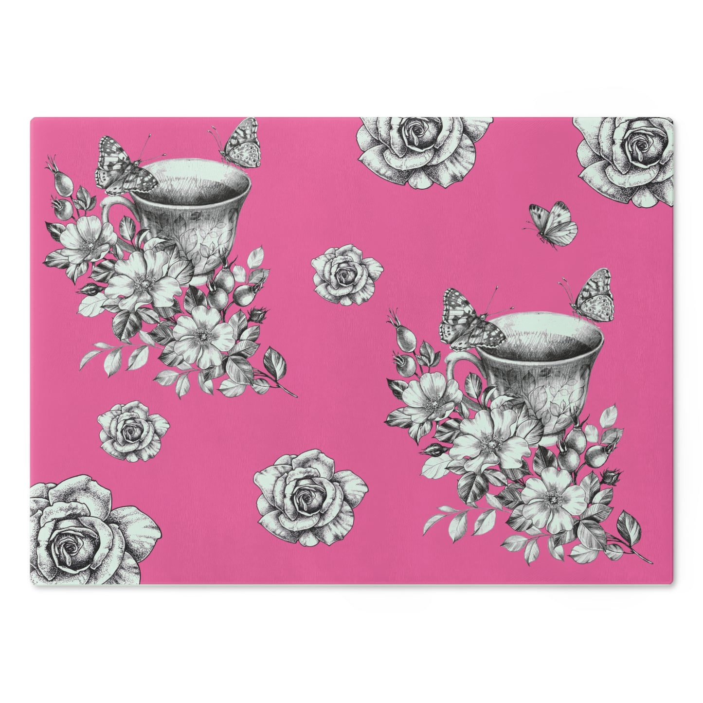 Vintage Teacup Cutting Board