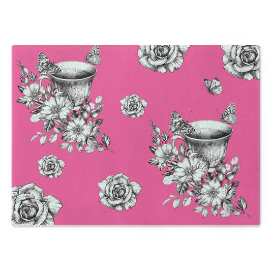 Vintage Teacup Cutting Board