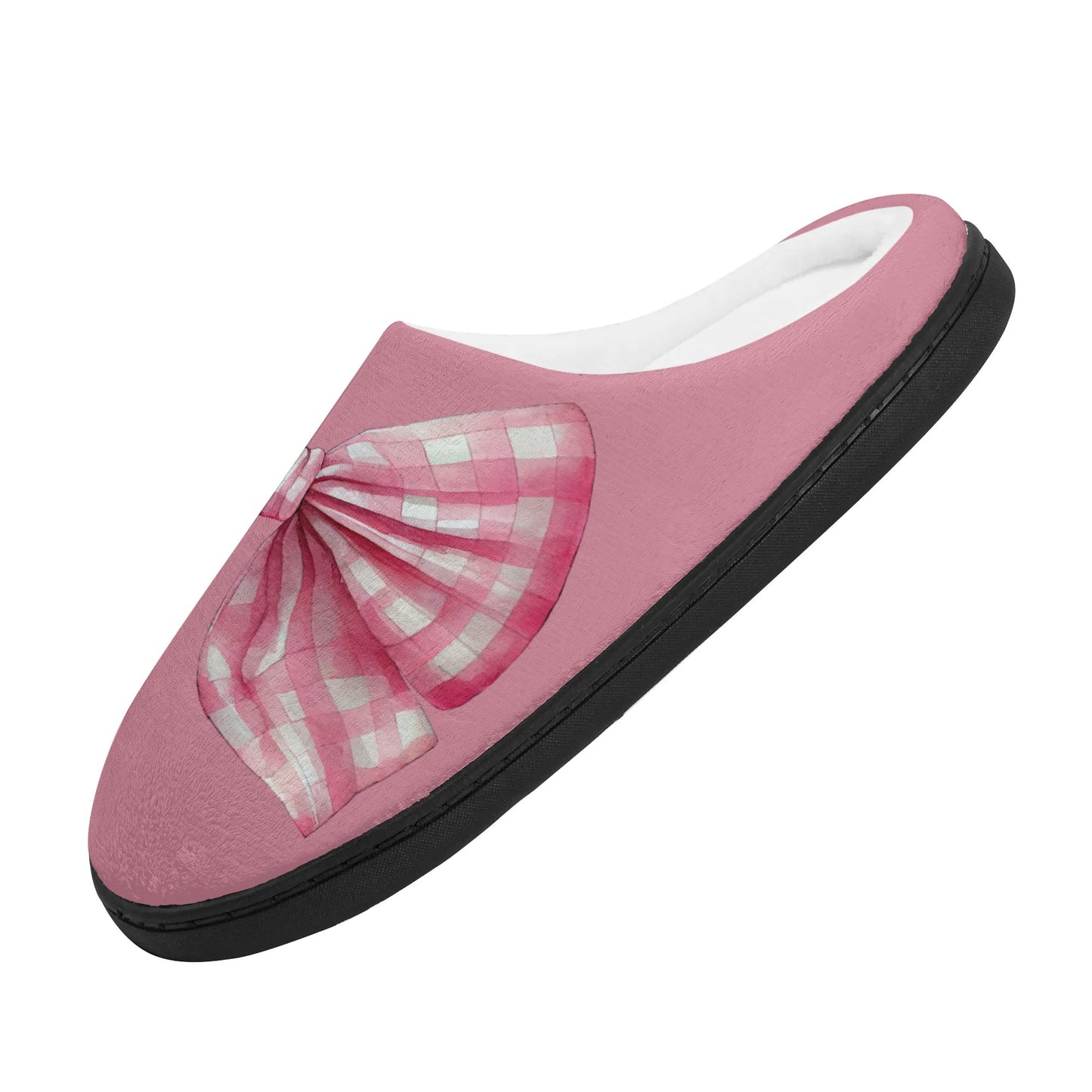 Bow Slippers-Dark Pink
