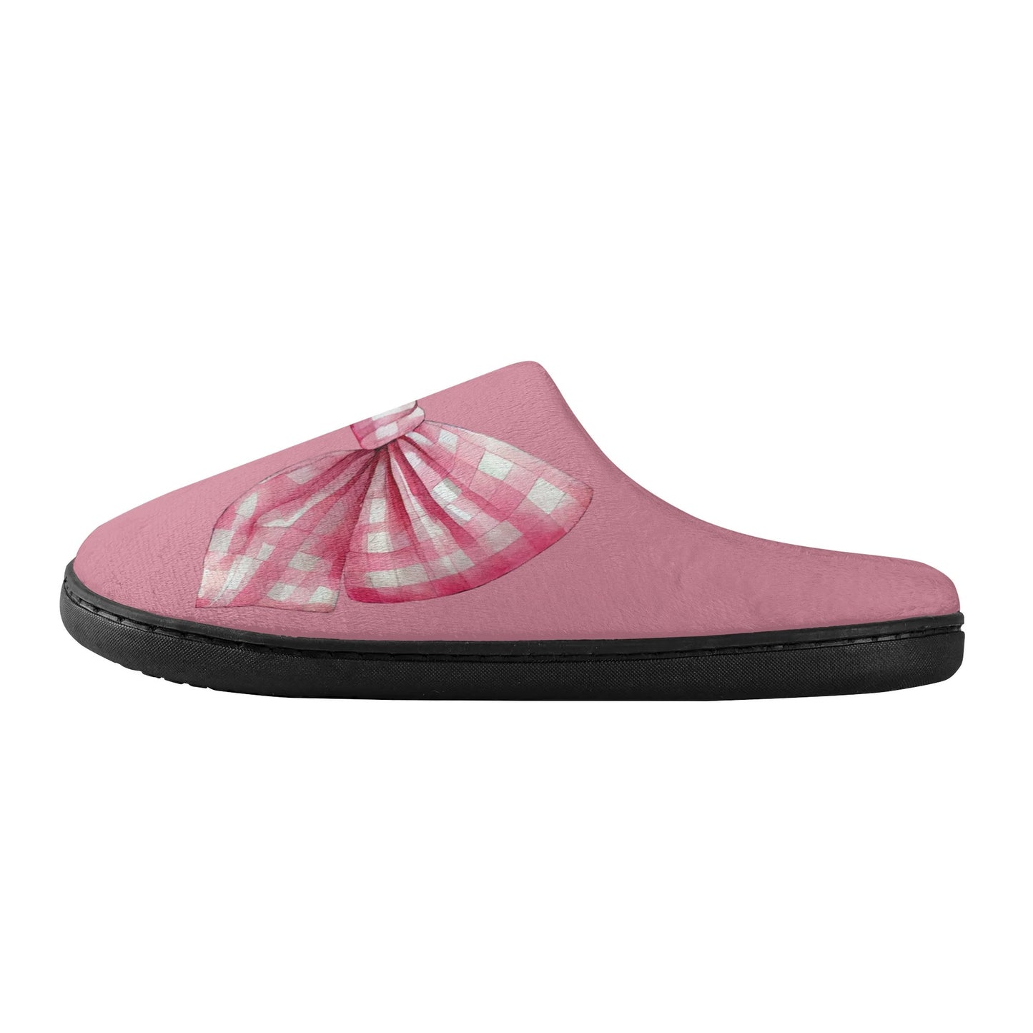 Bow Slippers-Dark Pink