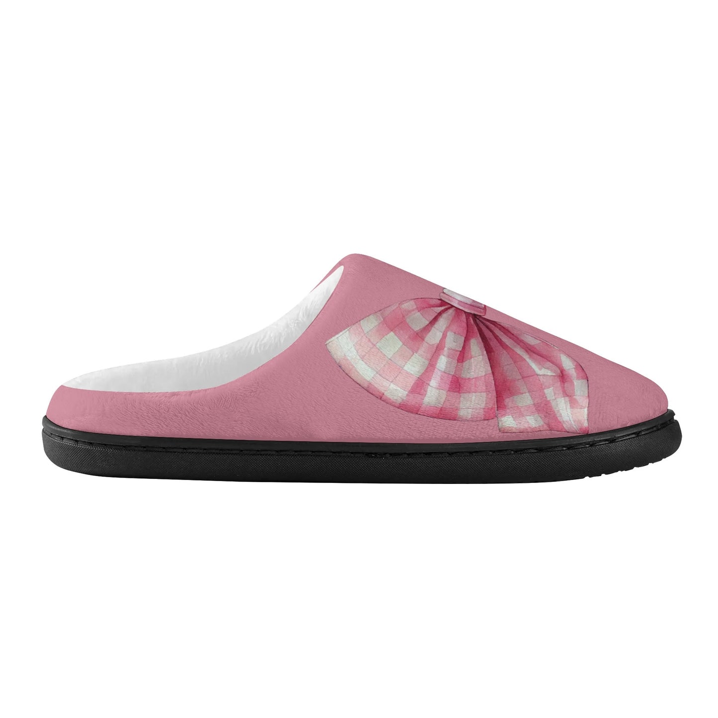 Bow Slippers-Dark Pink