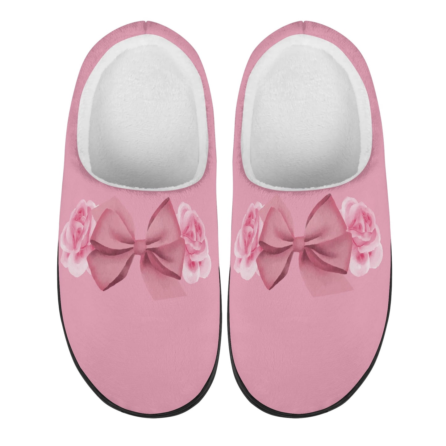 Whistledown Whisper Slippers-Floral bow
