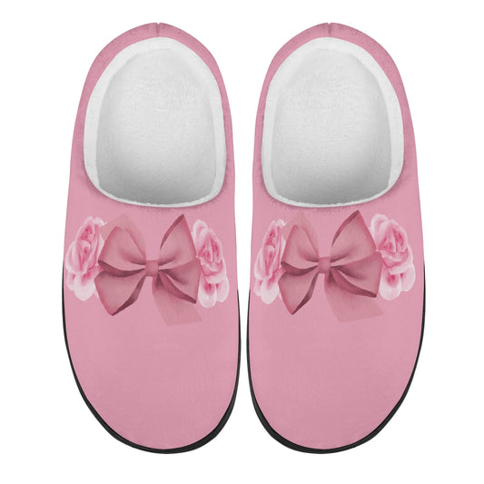 Whistledown Whisper Slippers-Floral bow