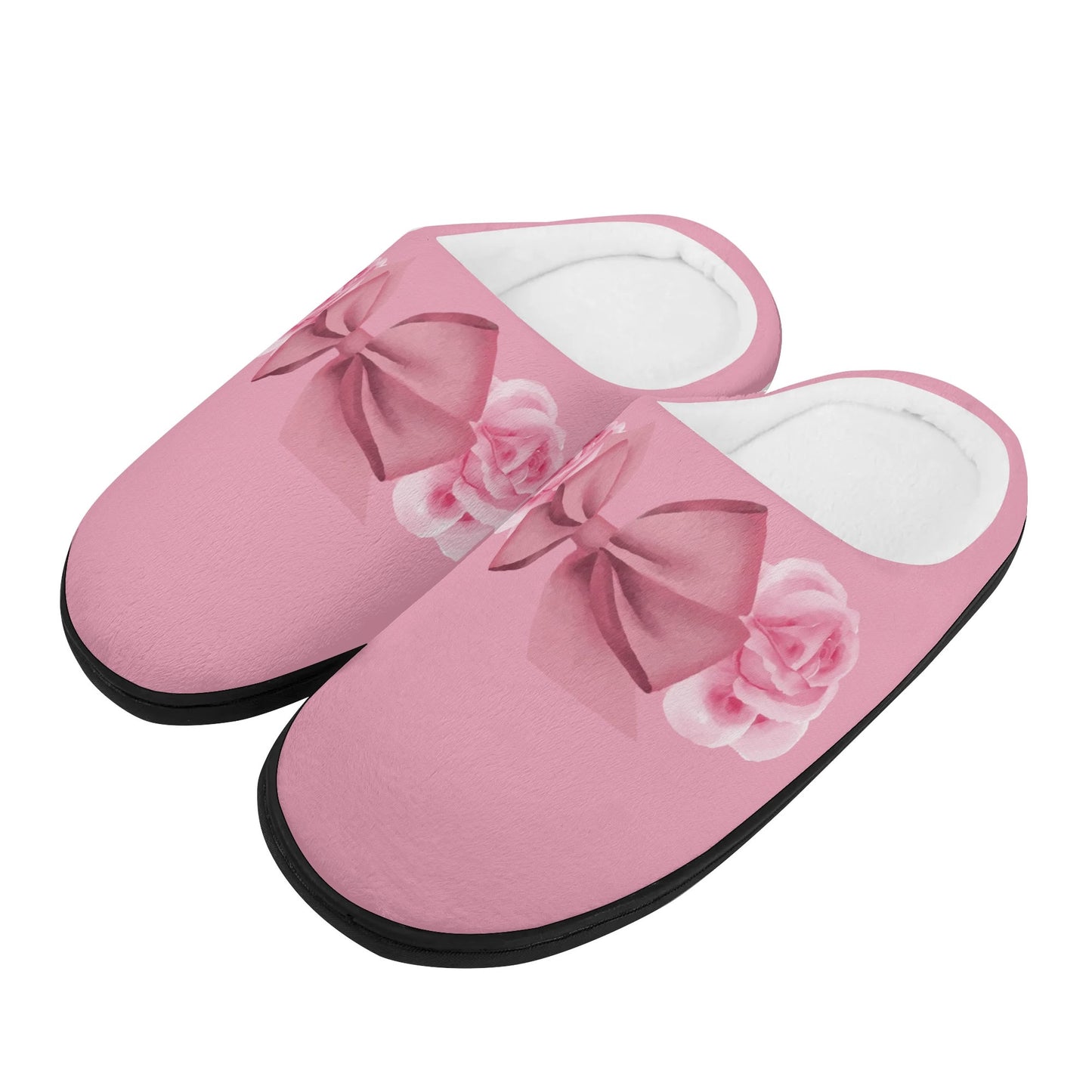 Whistledown Whisper Slippers-Floral bow