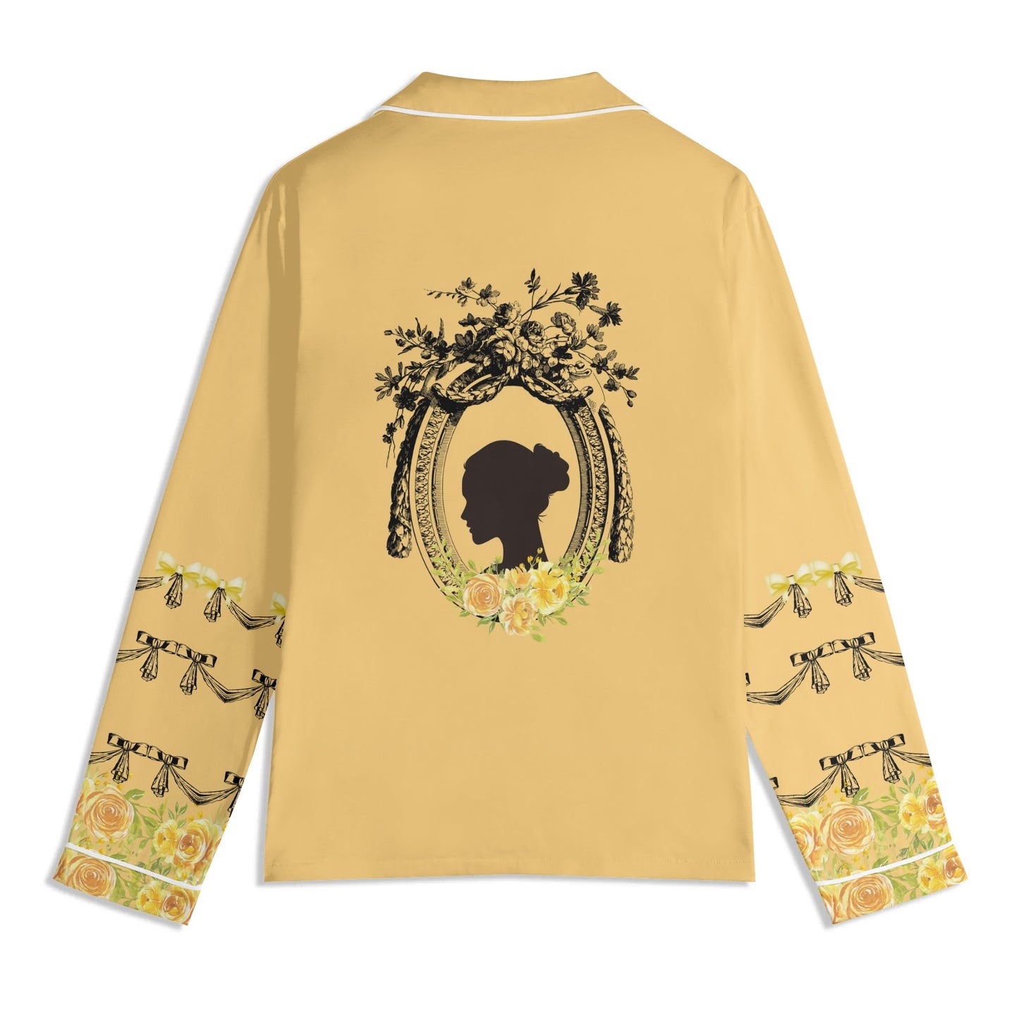 Blooming Nights PJ set-Yellow Bows