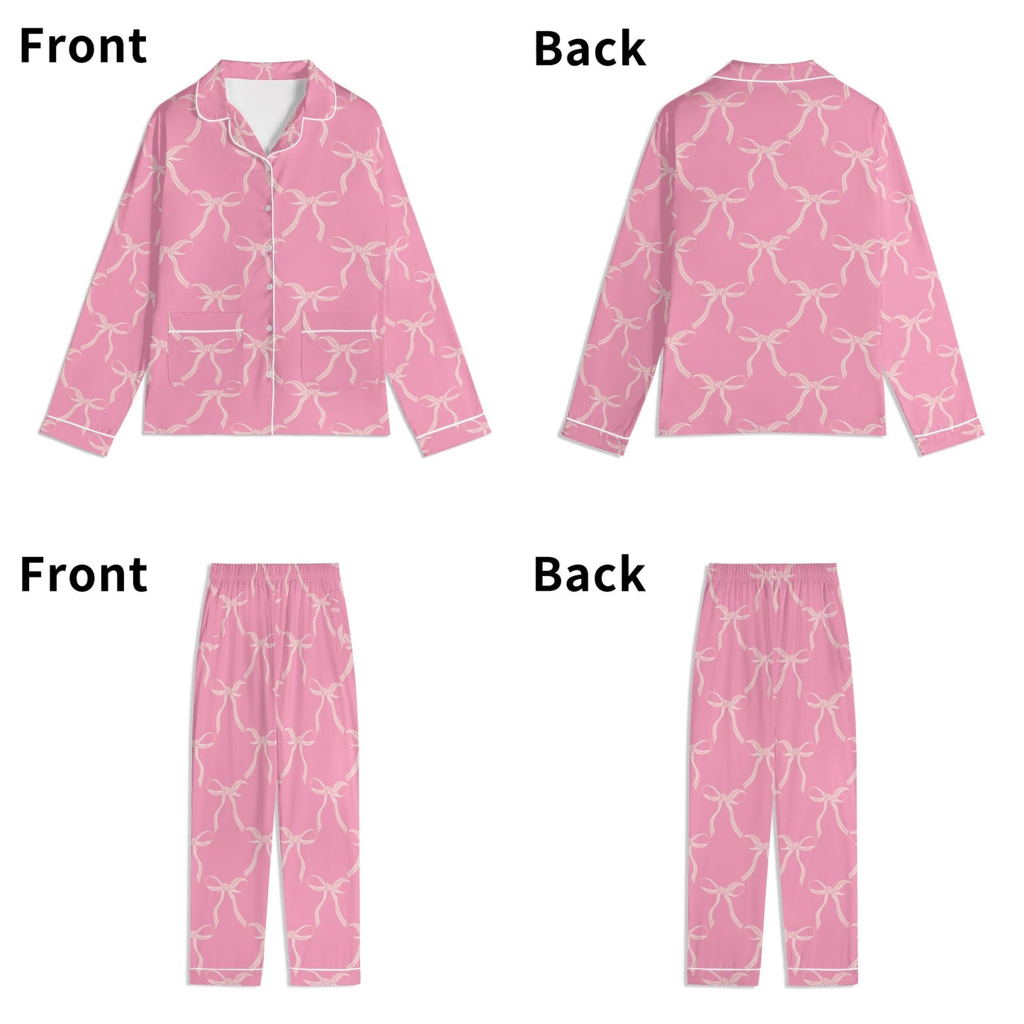 Pink Bow PJ Set