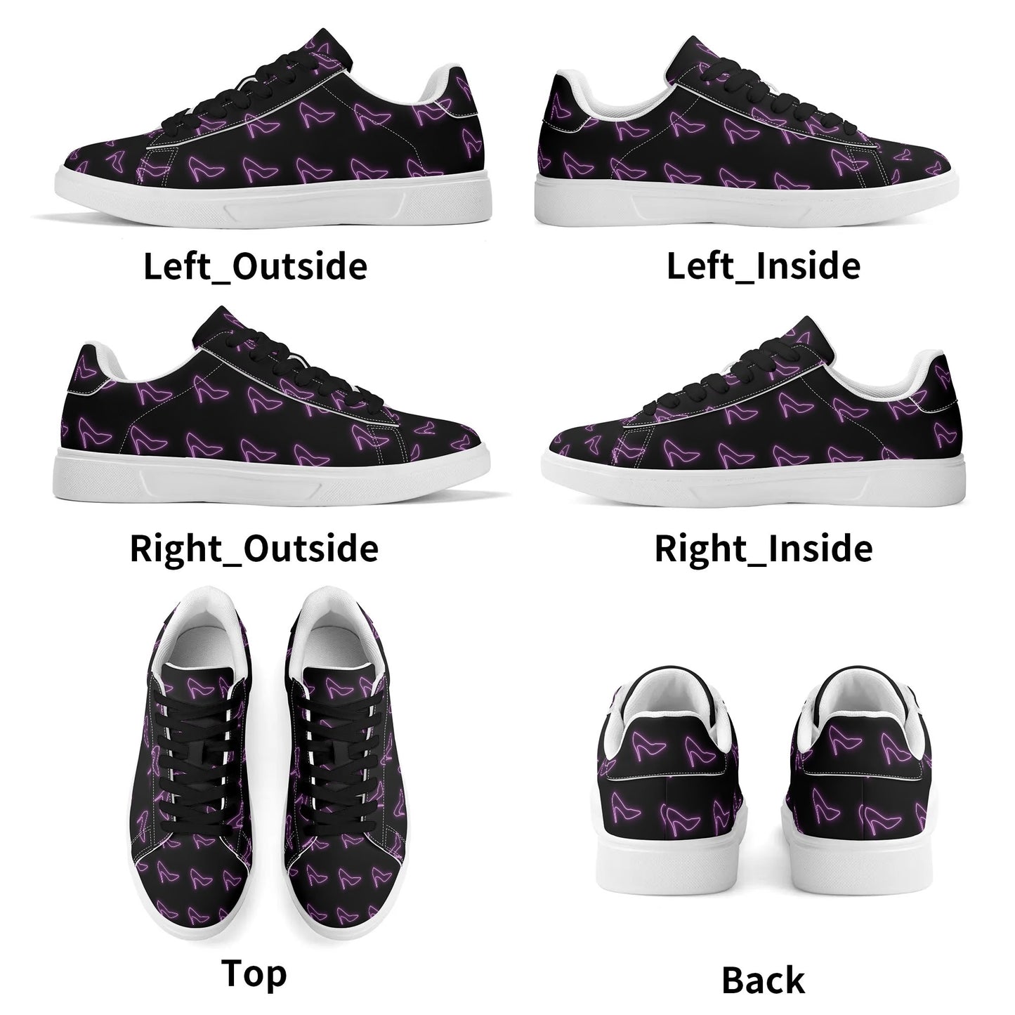 Purple Heels-Blck