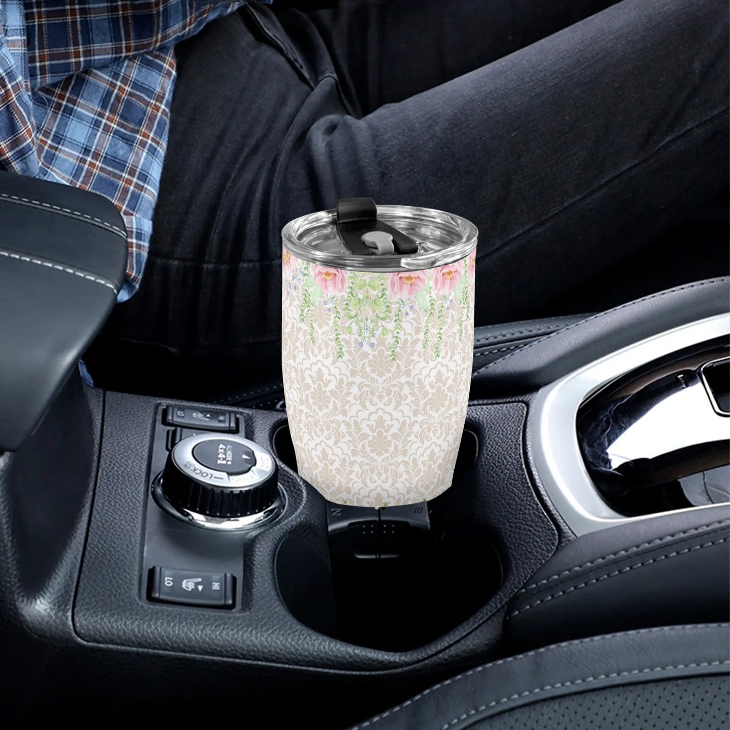 Damask Florals-Beige