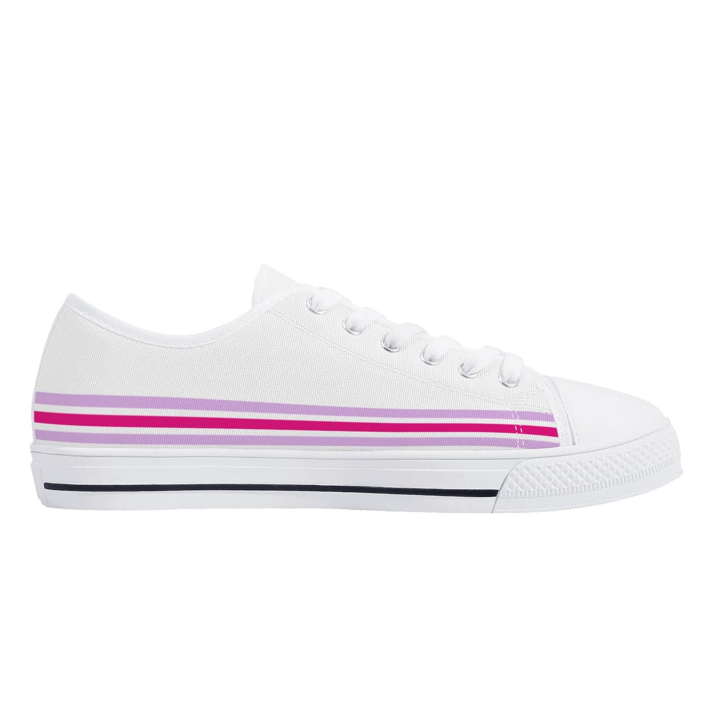 Purple Stripes Canvas Shoes