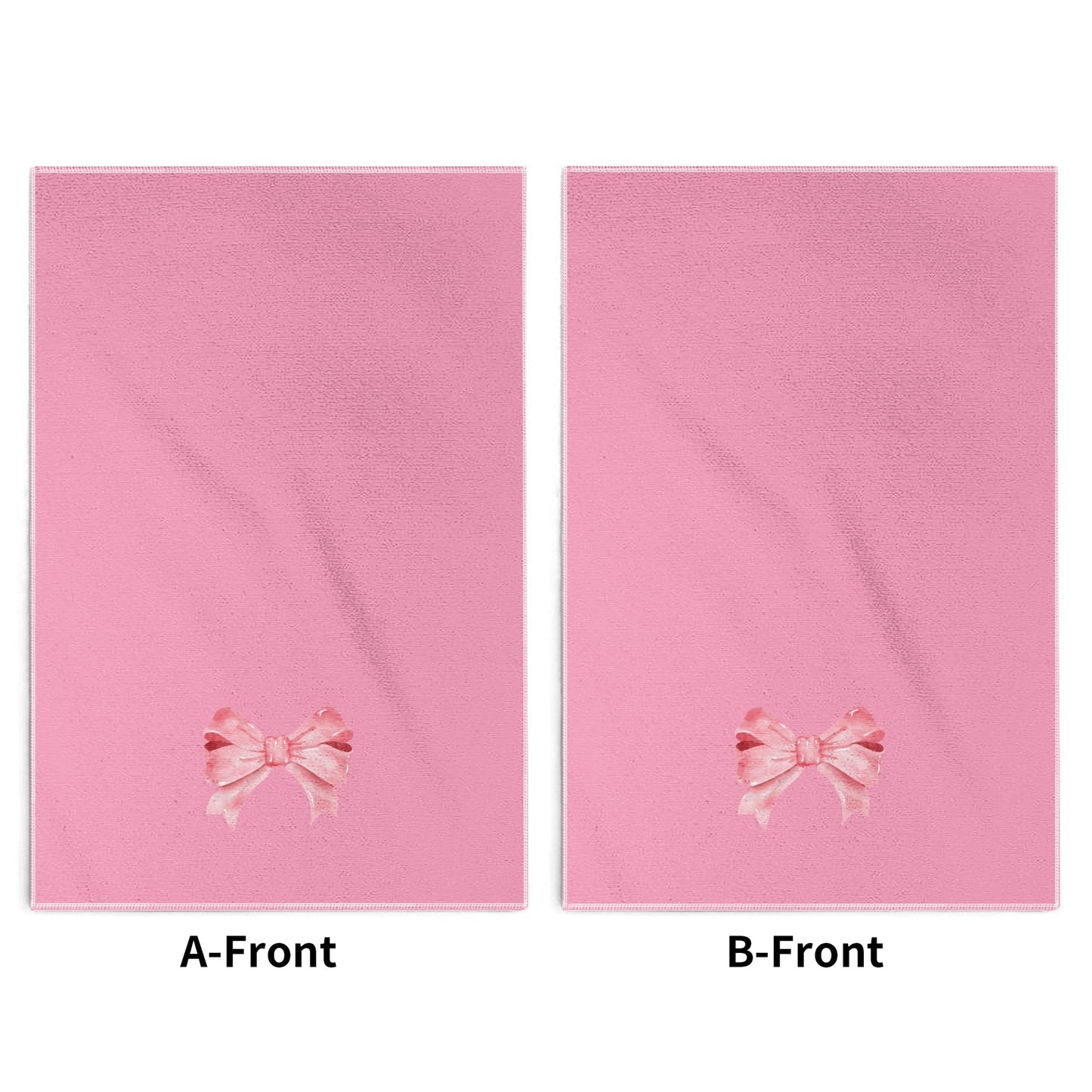 Pink Bow Hand Towel Set