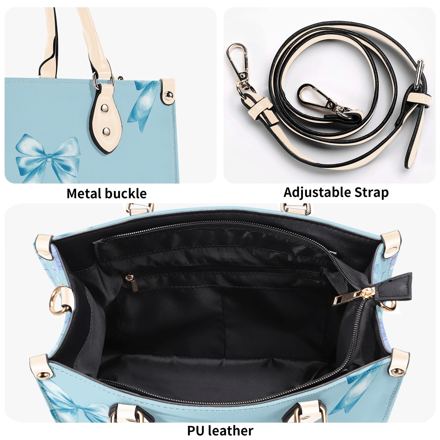 Blue Bows and Petals