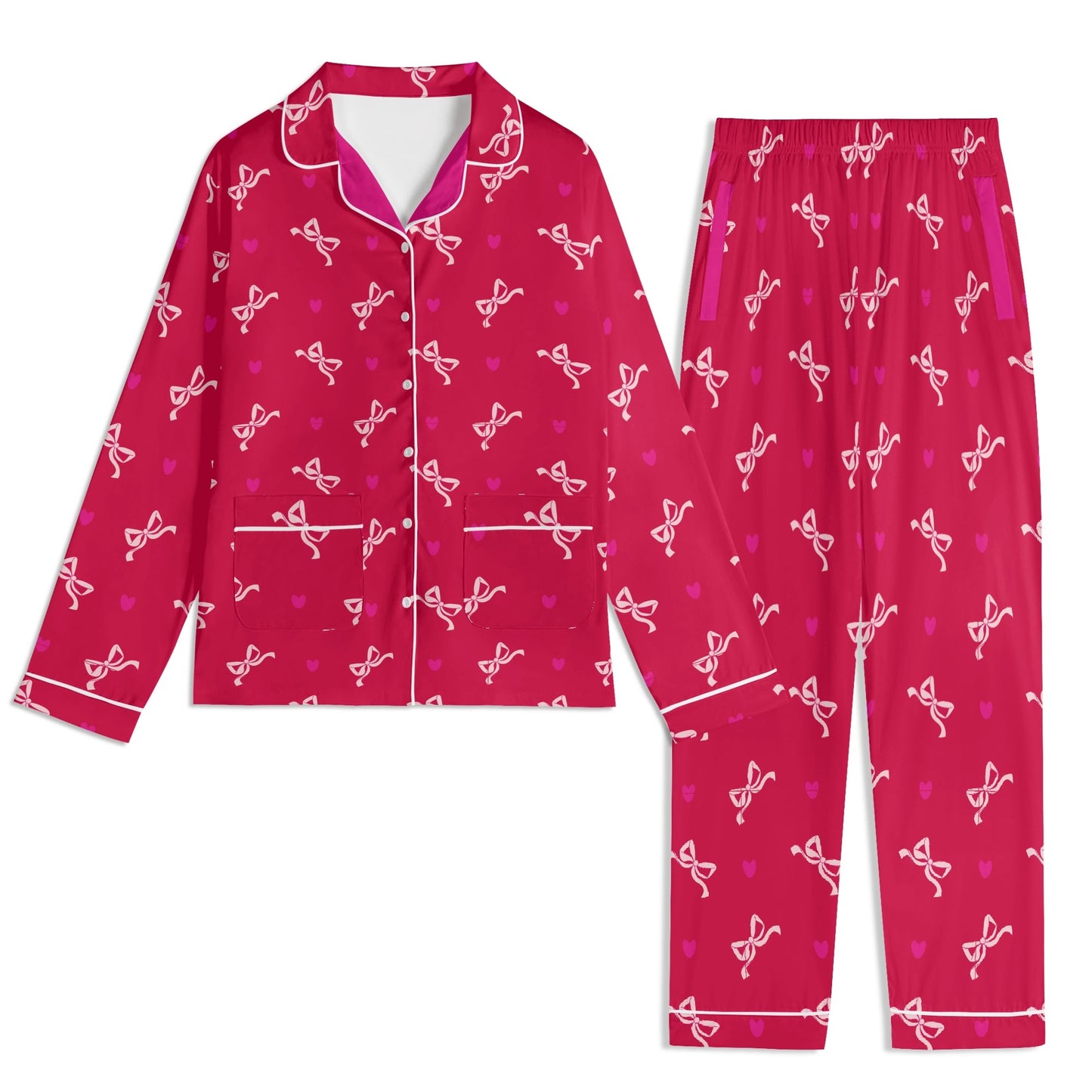Red Valentine Bow PJ set