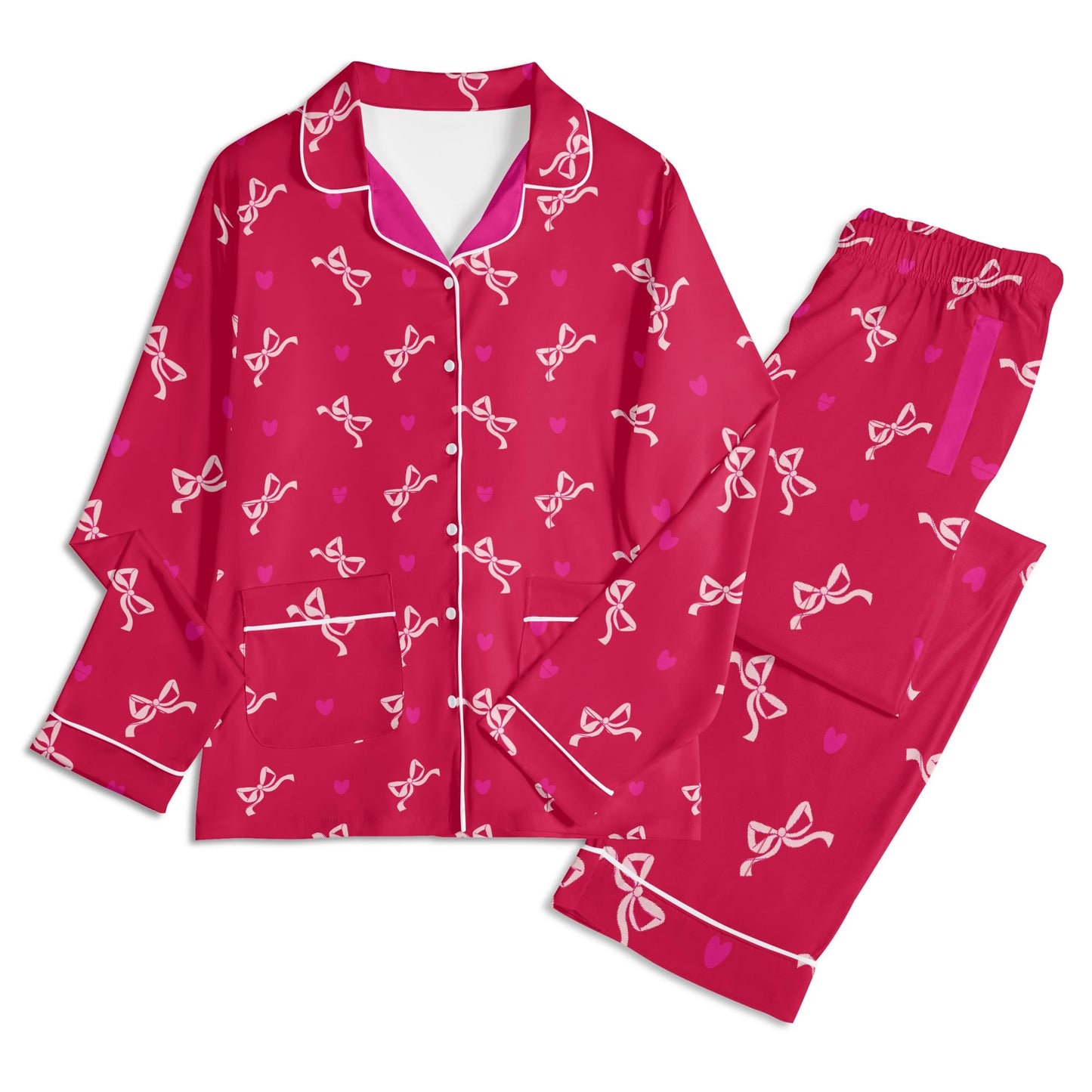 Red Valentine Bow PJ set