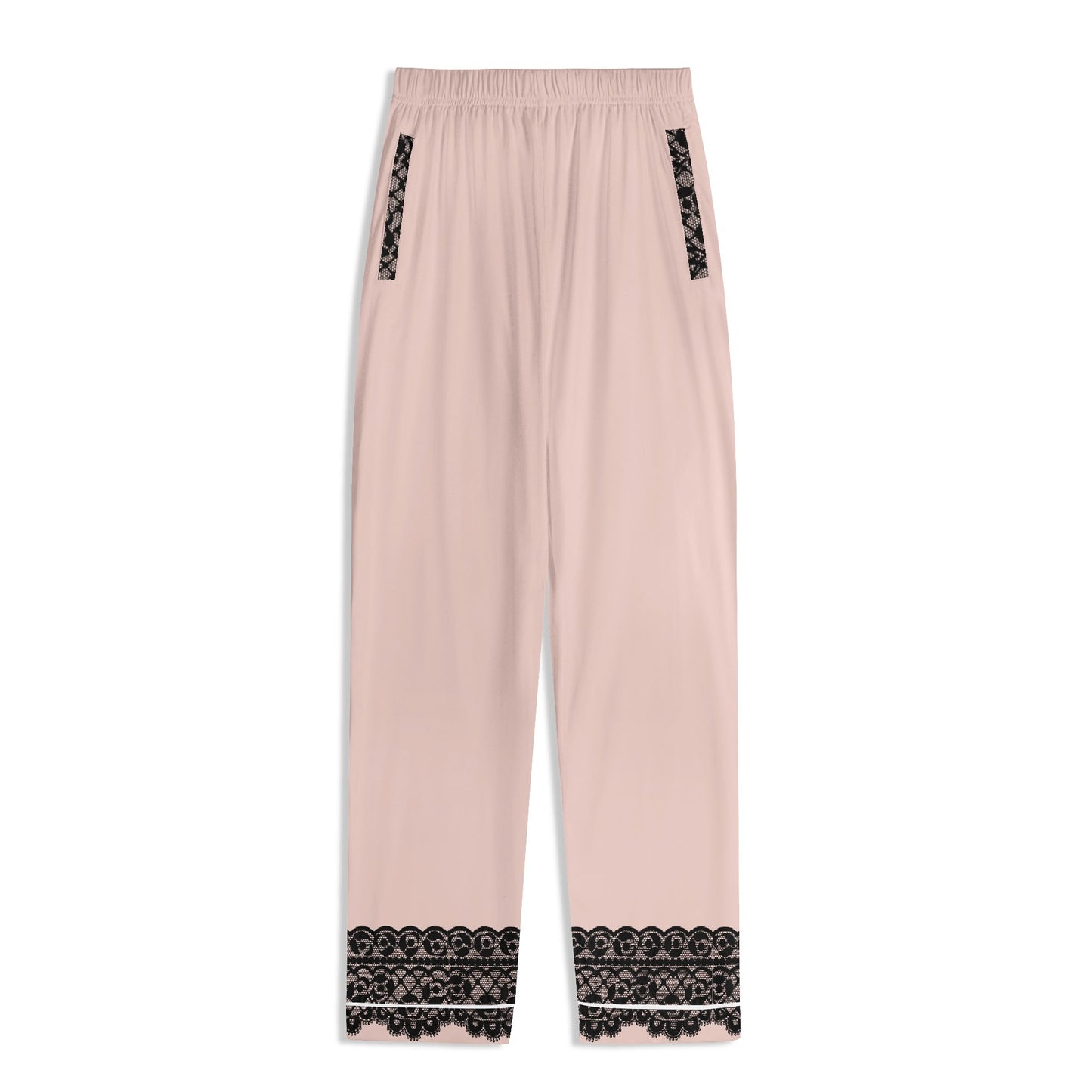 Bow Lace PJ set-Nude